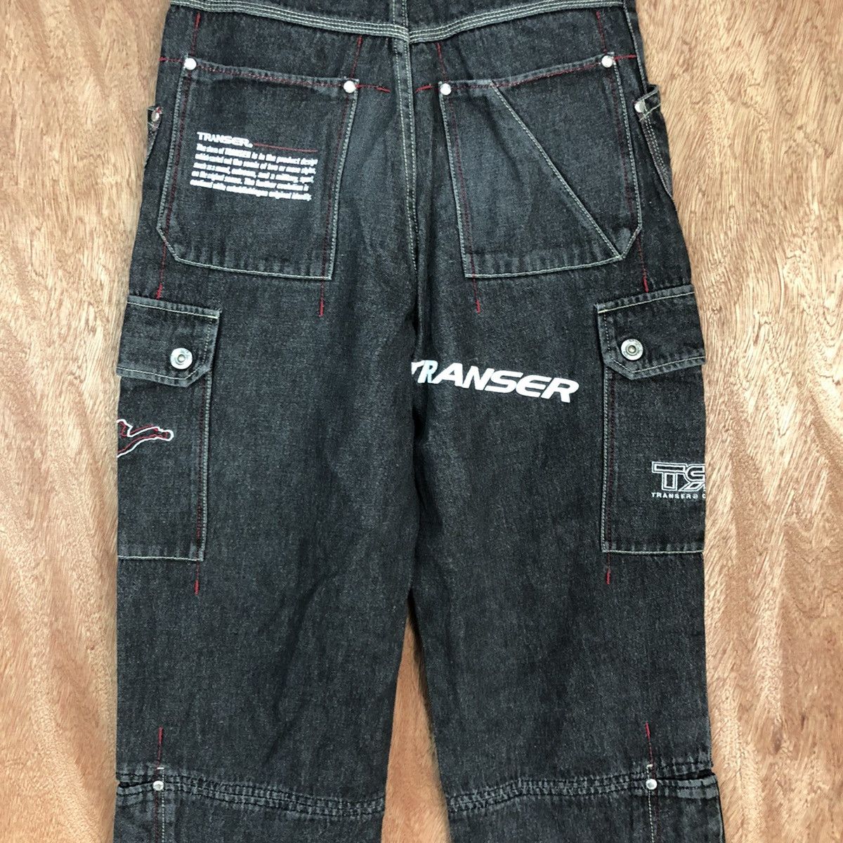 Japanese Brand Transer Black Multipocket denim Jeans Pants #2624DL Size US 28 / EU 44 - 15 Thumbnail