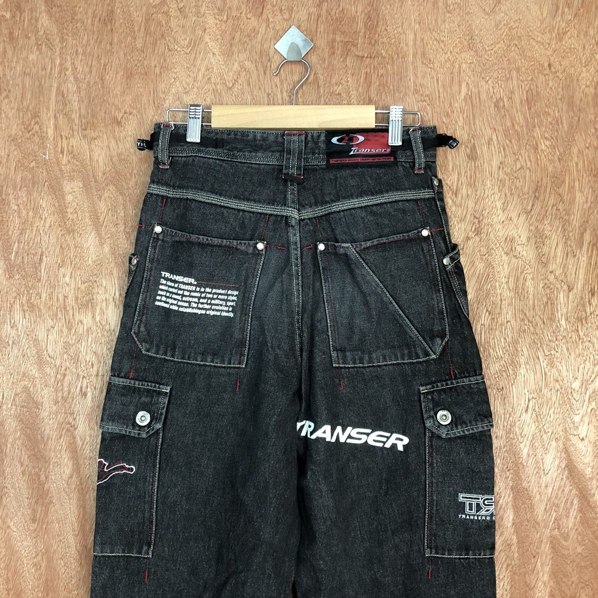 Japanese Brand Transer Black Multipocket denim Jeans Pants #2624DL Size US 28 / EU 44 - 13 Thumbnail