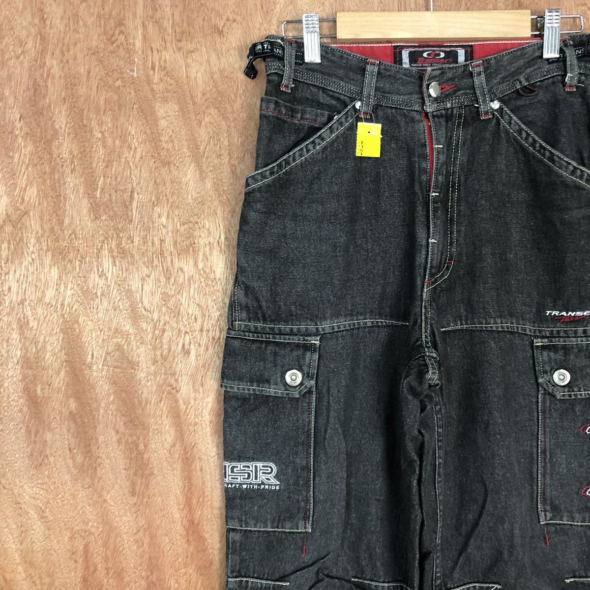 Japanese Brand Transer Black Multipocket denim Jeans Pants #2624DL Size US 28 / EU 44 - 6 Thumbnail