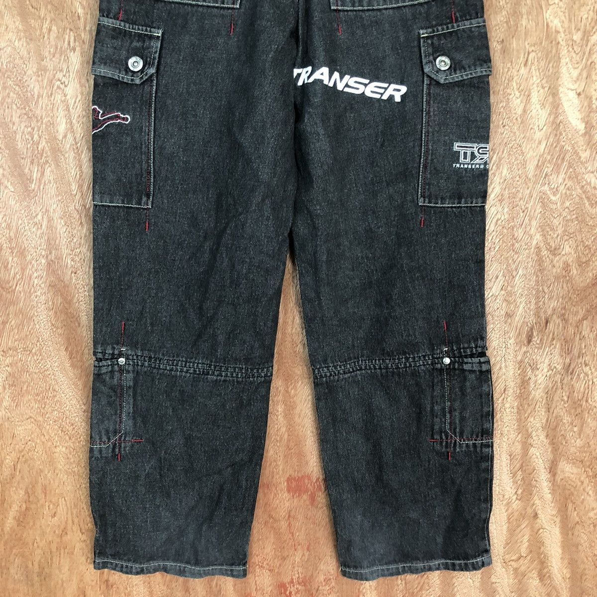 Japanese Brand Transer Black Multipocket denim Jeans Pants #2624DL Size US 28 / EU 44 - 14 Thumbnail