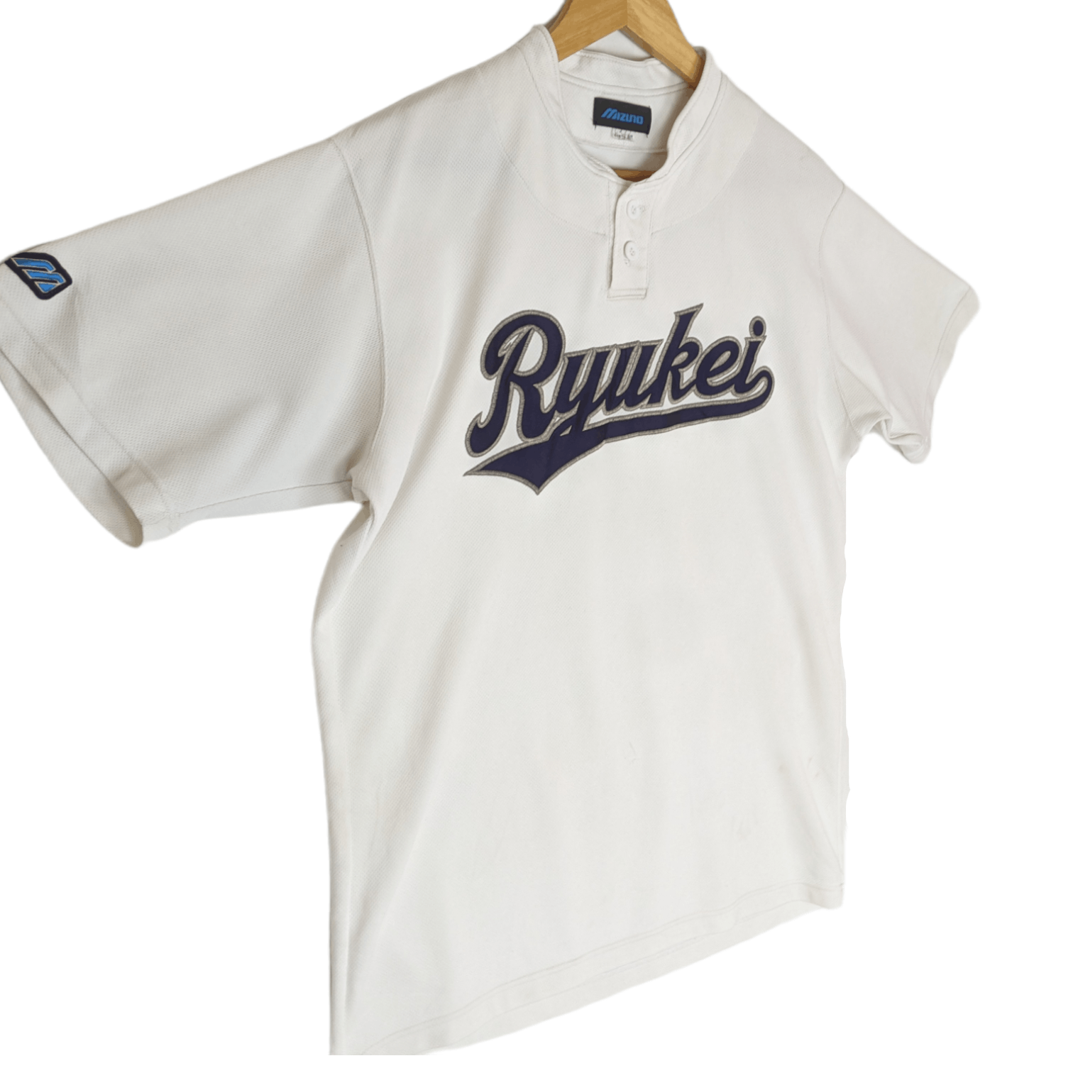 Mizuno Vintage 90's MIZUNO Ryukei University Baseball Jersey Size US L / EU 52-54 / 3 - 3 Thumbnail