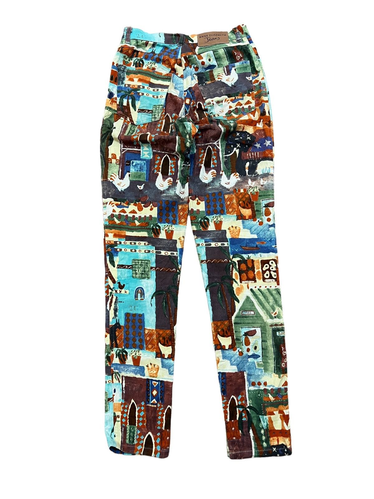 Japanese Brand × Jean Paul Gaultier × Vintage Japanese Brand Anne Elisabeth All Overprint Art Painting Size US 26 / EU 42 - 2 Thumbnail