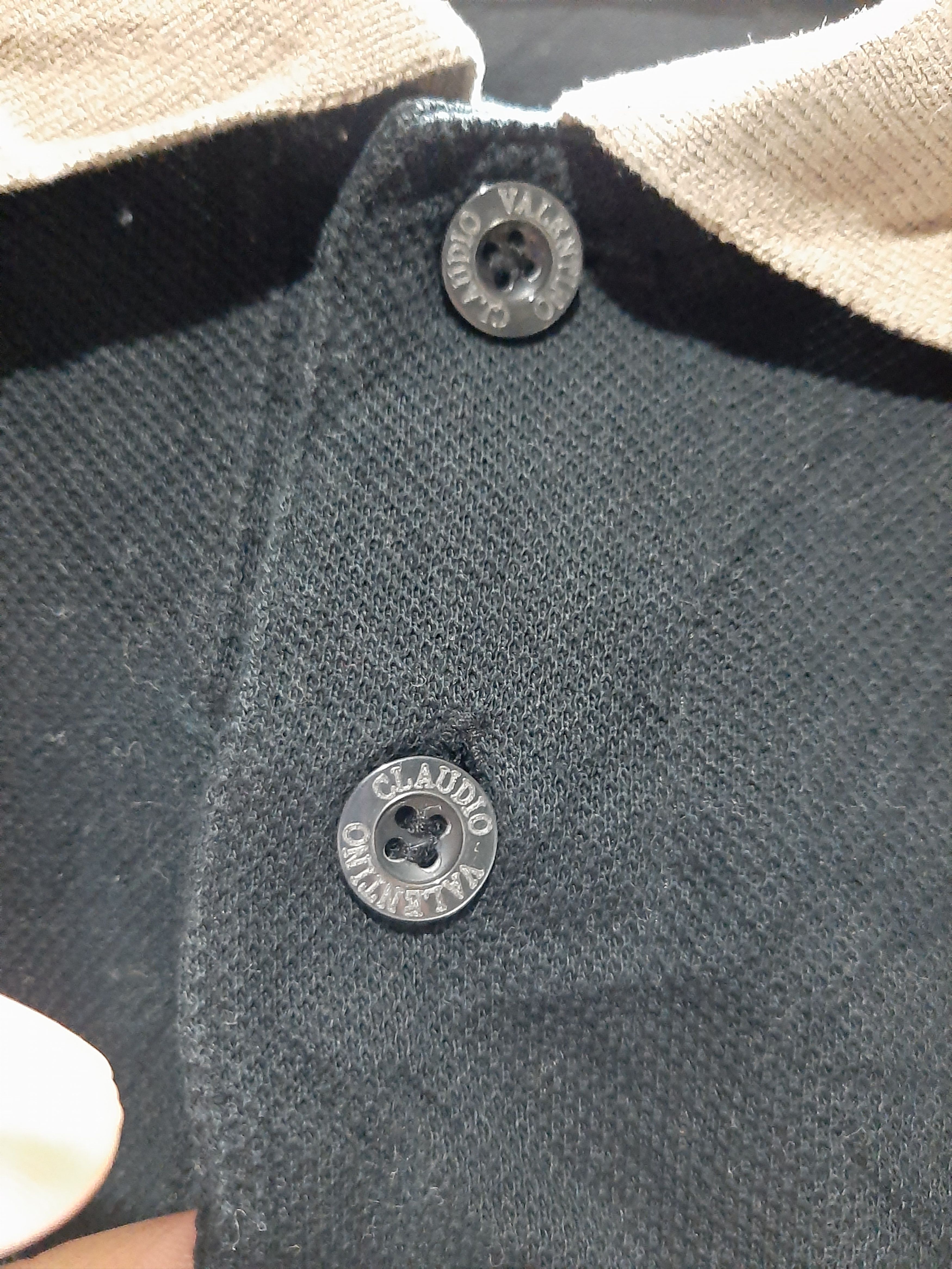 Designer × Valentino × Vintage VINTAGE CLAUDIO VALENTINO PARIS SINGLE POCKET POLO SHIRT Size US S / EU 44-46 / 1 - 3 Thumbnail