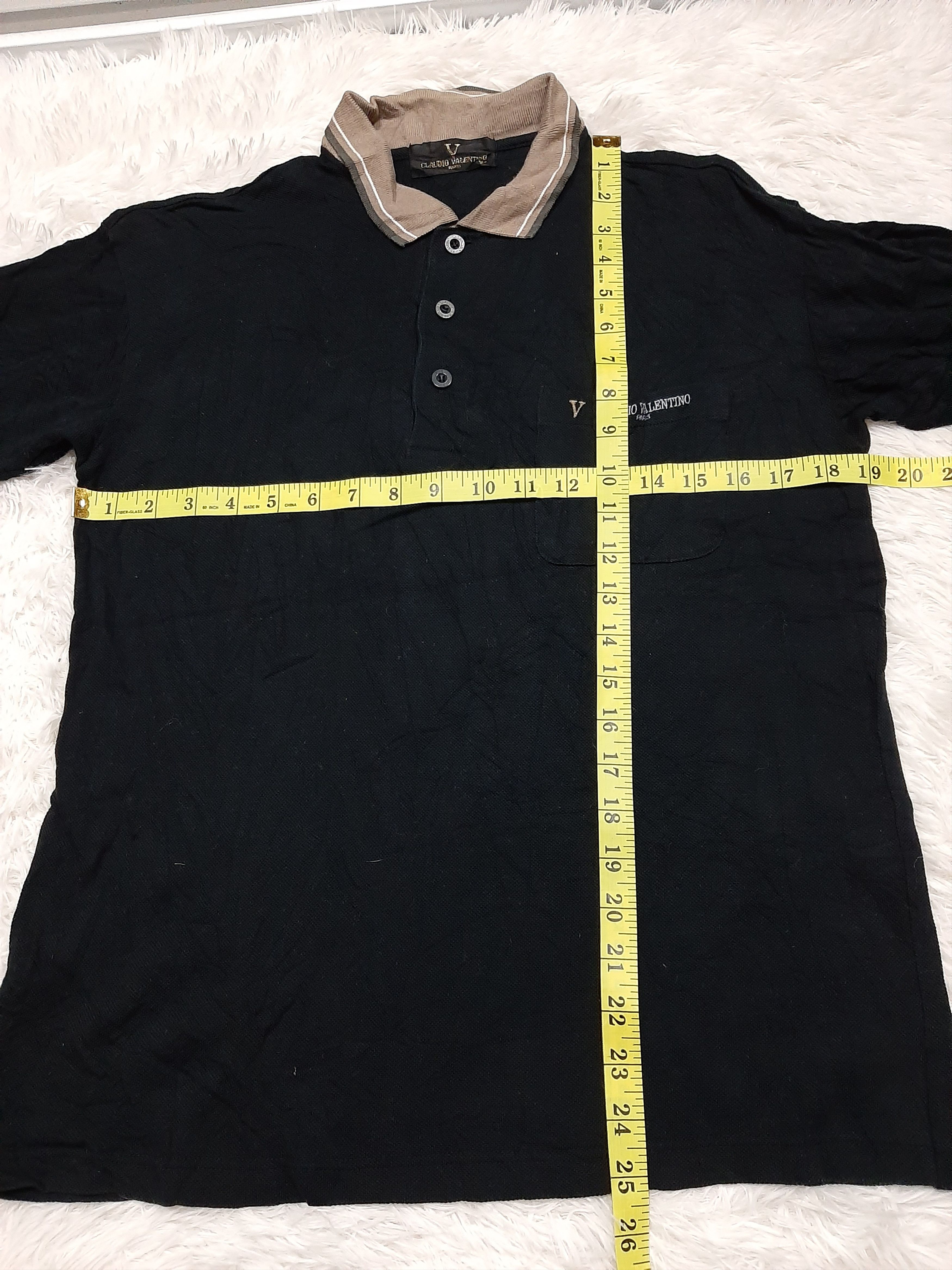 Designer × Valentino × Vintage VINTAGE CLAUDIO VALENTINO PARIS SINGLE POCKET POLO SHIRT Size US S / EU 44-46 / 1 - 7 Thumbnail
