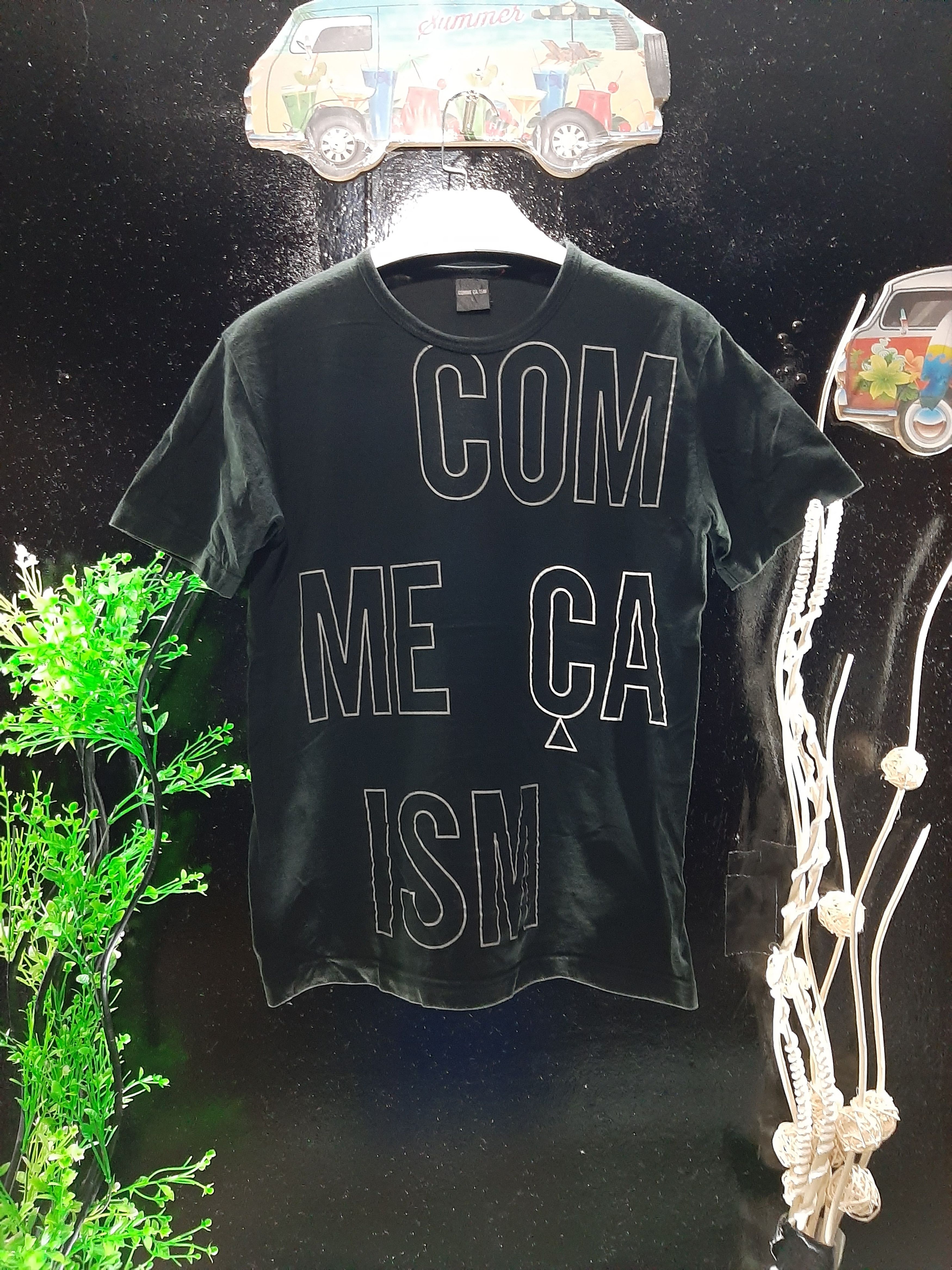 image of Comme Ca Ism x Vintage Come Ca Ism Big Spell Out Reflection Ca in Black, Men's (Size Small)