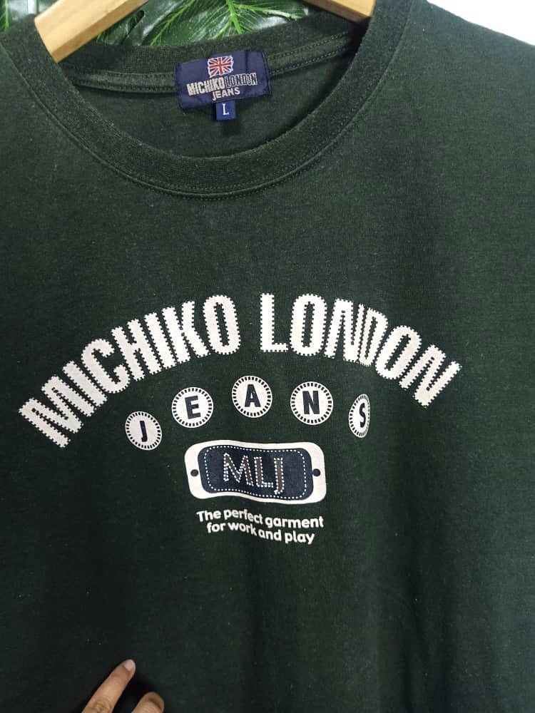 Designer × Michiko Koshino London × Vintage VINTAGE MICHIKO LONDON KOSHINO SPELL OUT TEE Size US M / EU 48-50 / 2 - 2 Thumbnail