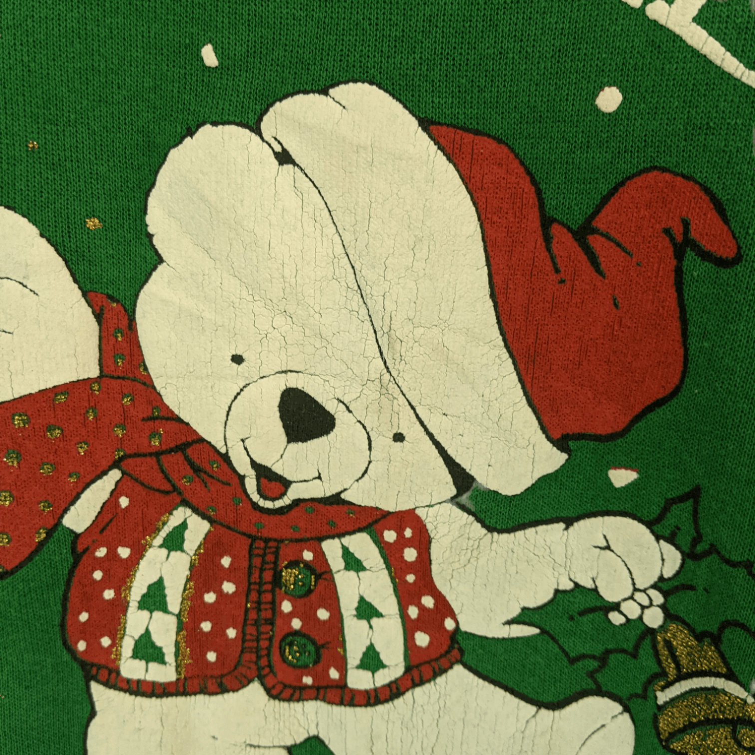 Vintage Vintage 80's HAPPY HOLIDAYS Christmas New Year Sweatshirt Size US L / EU 52-54 / 3 - 8 Thumbnail