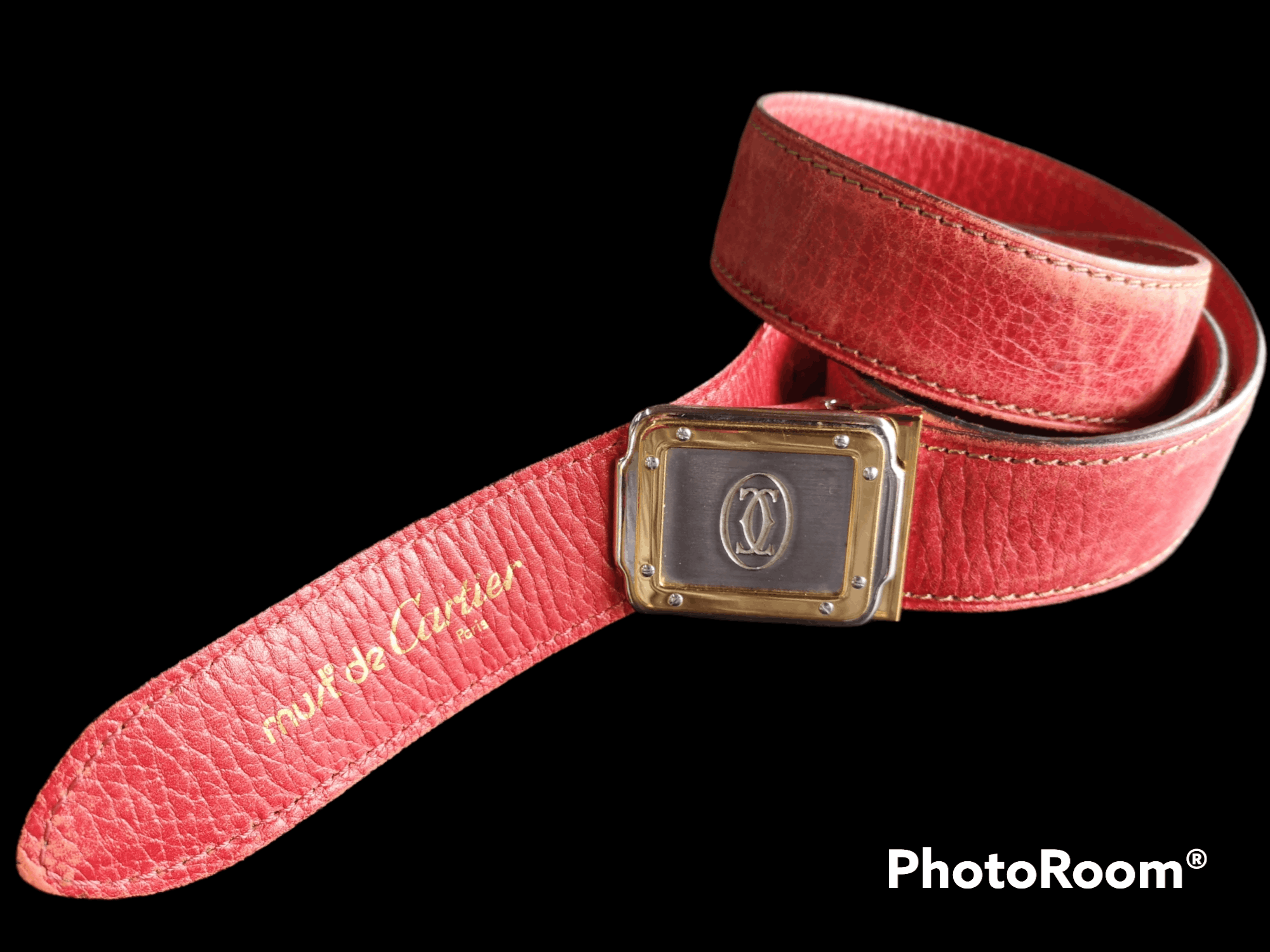 Cartier Rare Cartier Leather Belt Size ONE SIZE - 1 Thumbnail