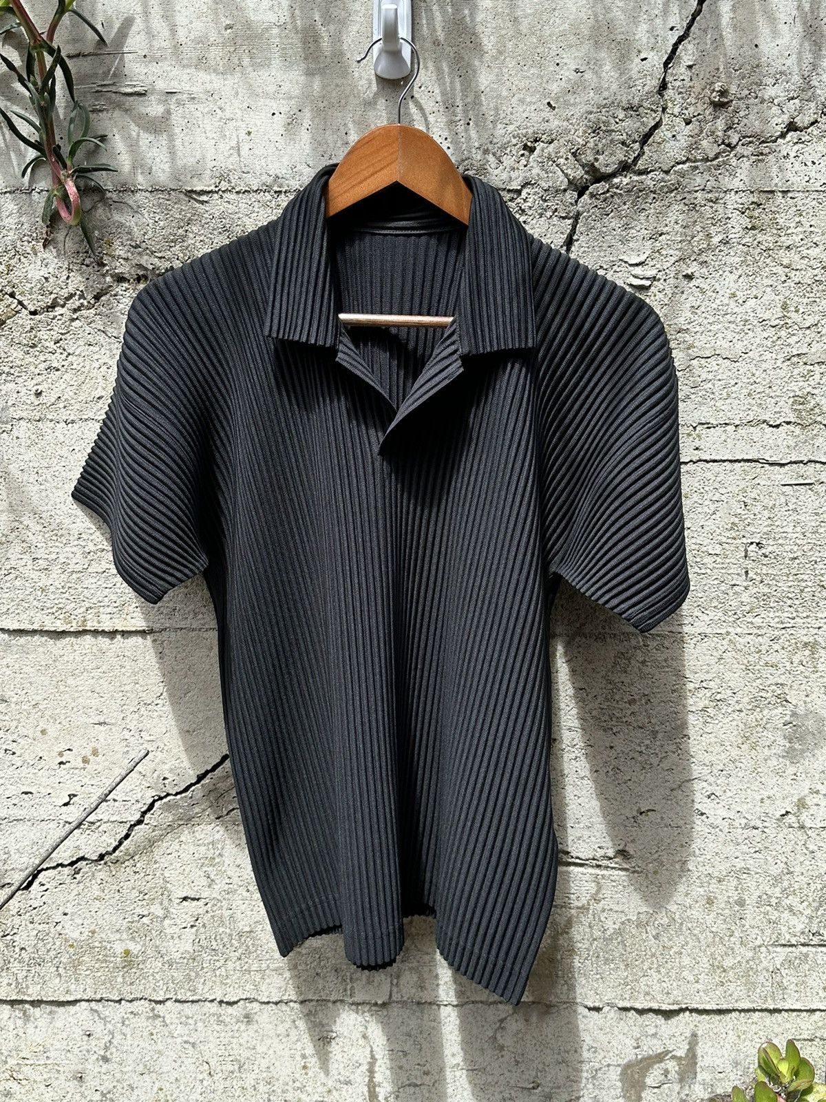 Homme Plisse Issey Miyake × Issey Miyake RARE GRAIL homme plisse issey  miyake pleated polo shirt | Grailed