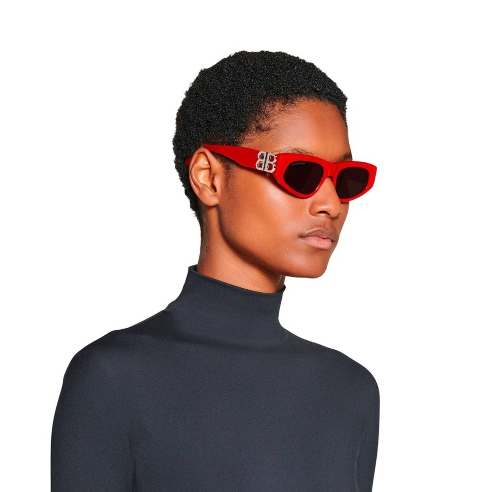 BRAND NEW BALENCIAGA BB0095S 017 Fuchsia/Silver/Grey Sunglasses Balenciaga NEW Balenciaga BB0095S - 017 Fuchsia Silver Grey  main image 3