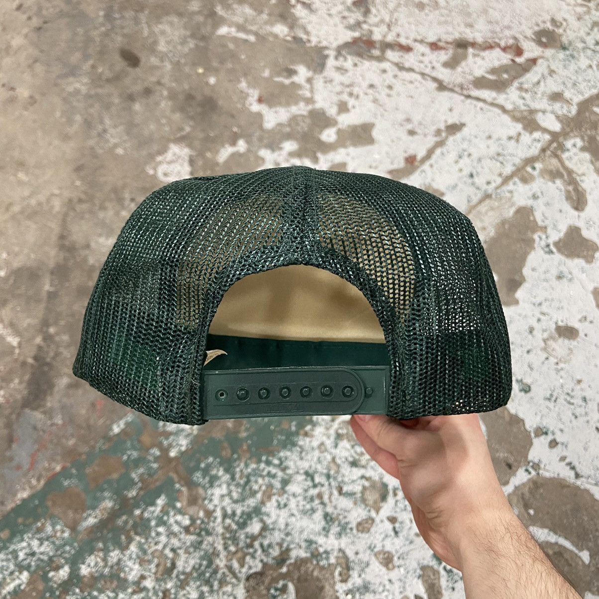Vintage Vintage 1990s Forest Green Trucker Hat Size ONE SIZE - 4 Thumbnail