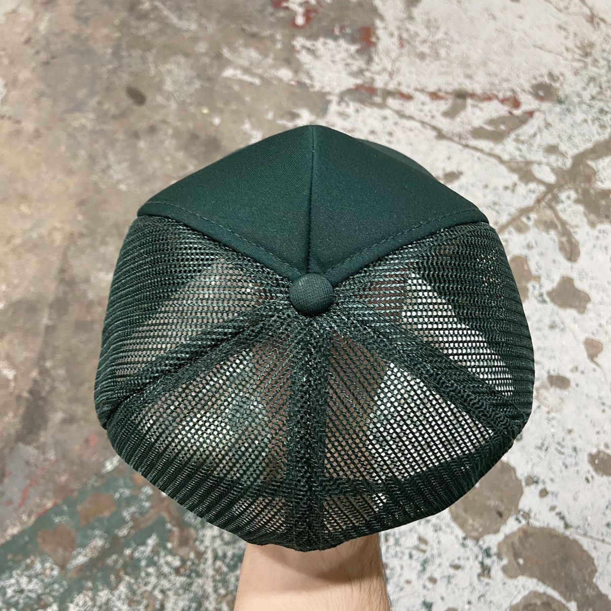 Vintage Vintage 1990s Forest Green Trucker Hat Size ONE SIZE - 3 Thumbnail