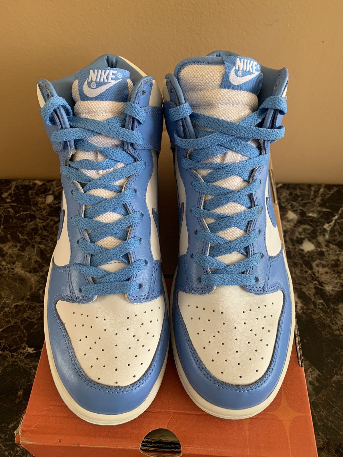 Nike Vintage Nike Dunk High 2004 UNC Blue Size US 8 / EU 41 - 4 Thumbnail