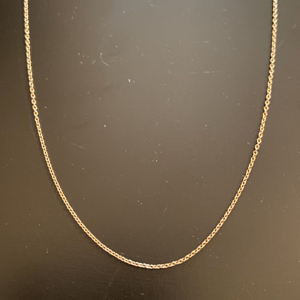 Gold Chain Solid Real 14k Gold Cable Chain 18in 1mm