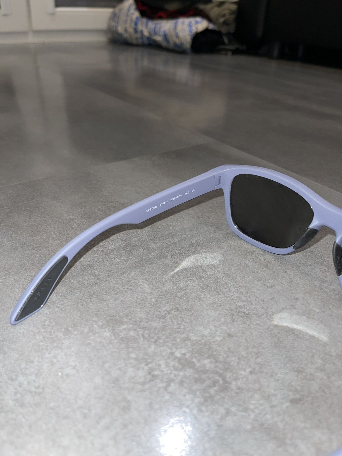 Prada Prada SPS 03Q K3E-2B0 Red Tab Baby Blue Sunglasses Size ONE SIZE - 13 Thumbnail