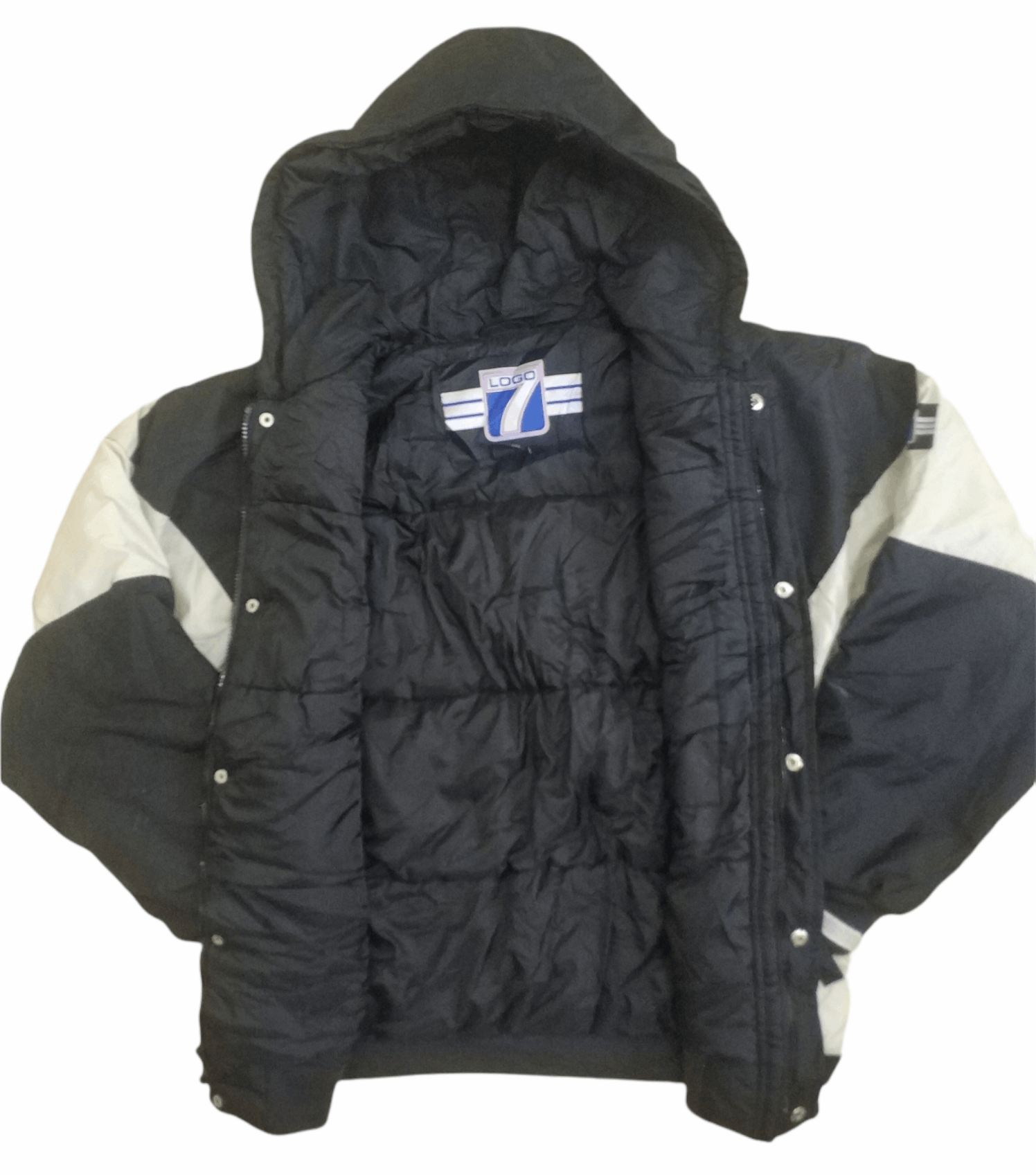 Logo 7 🔥Very Rare Raiders Logo 7 Puffer Hoodies Jacket Size US XL / EU 56 / 4 - 2 Thumbnail