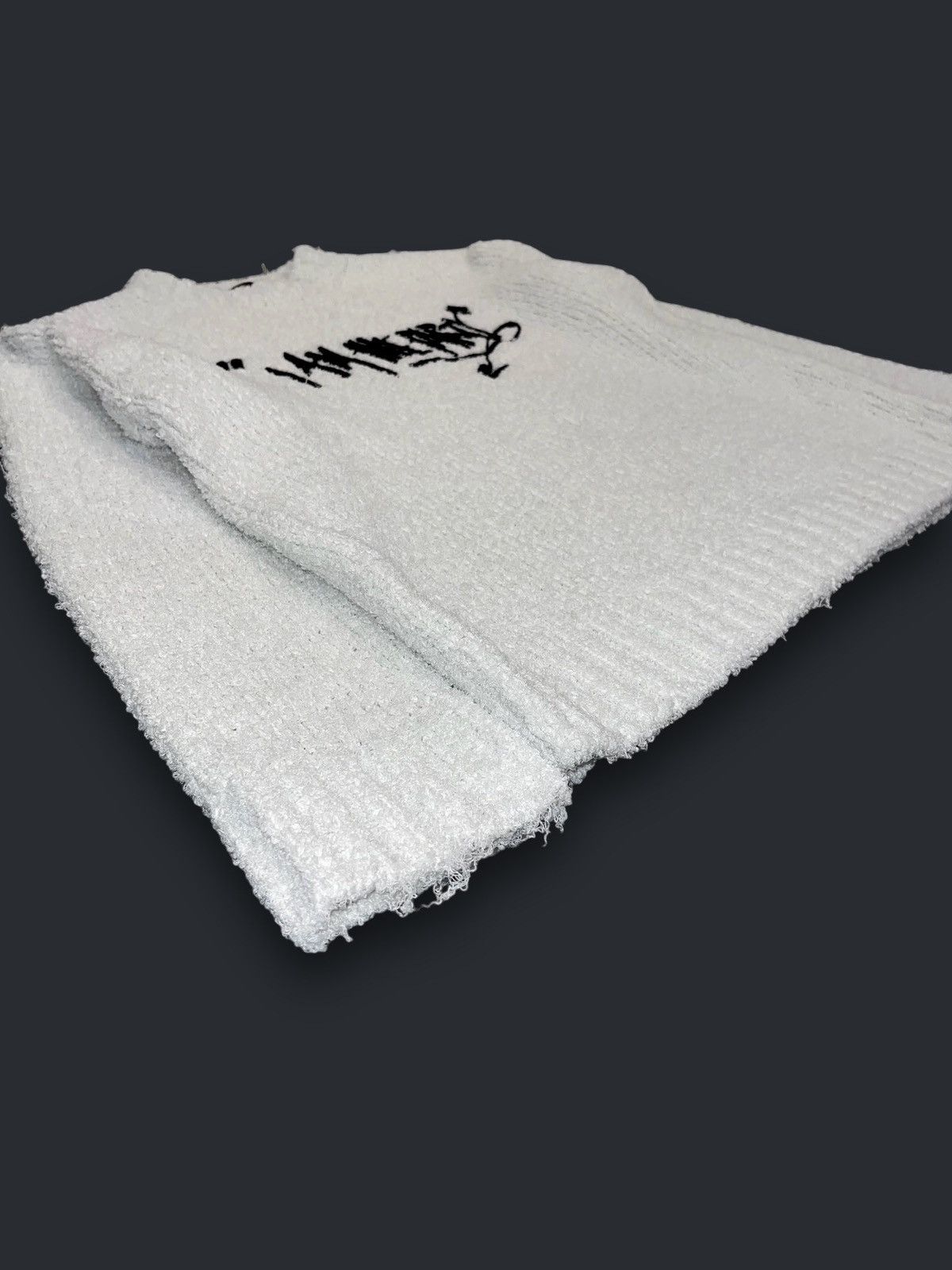 Just Cavalli SS22 Just Cavalli "I AM THE PARTY" White Knitted Sweater Size US M / EU 48-50 / 2 - 3 Thumbnail
