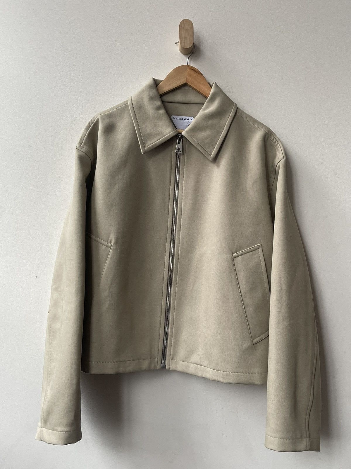 Bottega Veneta $2700 Bottega Veneta Bonded Wool Cotton Jacket Crop Bomber Size US M / EU 48-50 / 2 - 4 Thumbnail