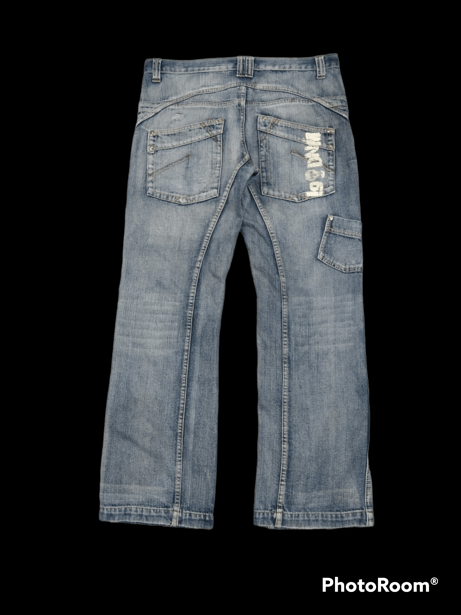 Japanese Brand THRASH RECONSTRUCTED IDENTIC DENIM PANTS Size US 34 / EU 50 - 2 Thumbnail