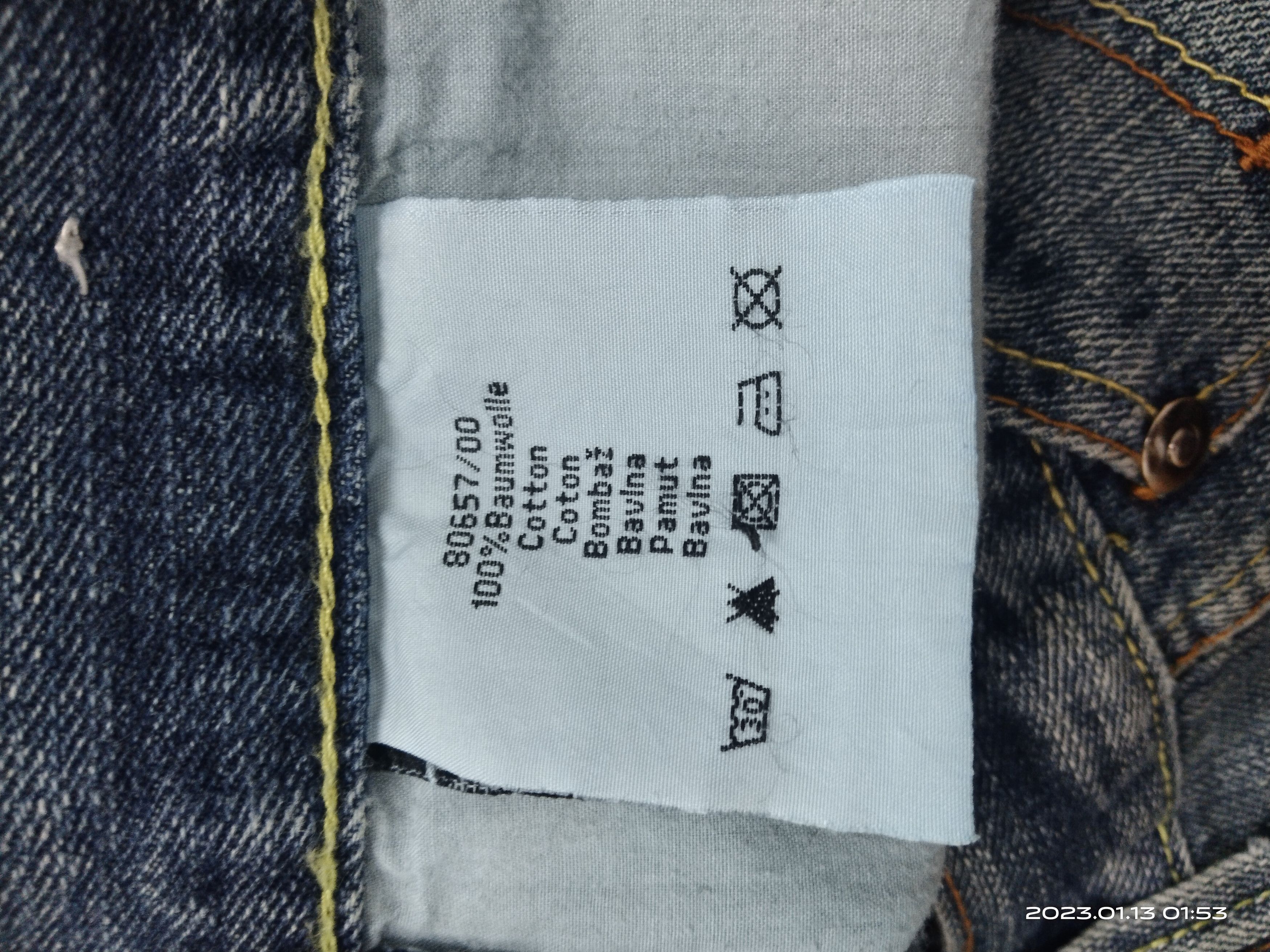 Japanese Brand THRASH RECONSTRUCTED IDENTIC DENIM PANTS Size US 34 / EU 50 - 8 Thumbnail