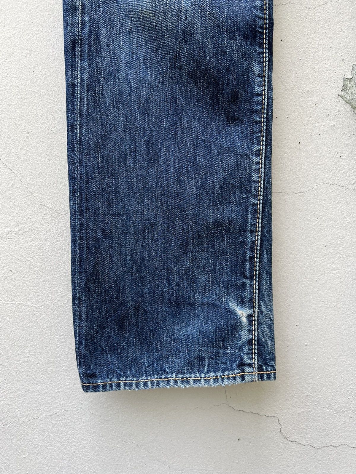 Engineered Garments Vintage Cootie Japan Damaged Ripped Denim Selvedge Jeans Size US 31 - 8 Thumbnail