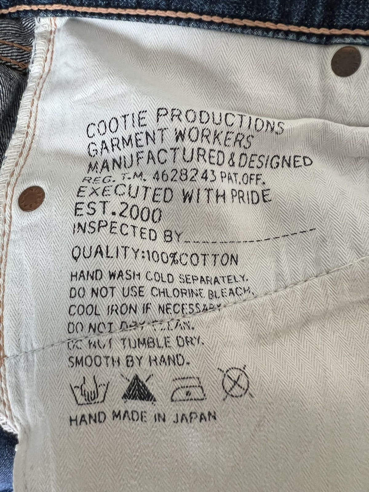 Engineered Garments Vintage Cootie Japan Damaged Ripped Denim Selvedge Jeans Size US 31 - 20 Thumbnail