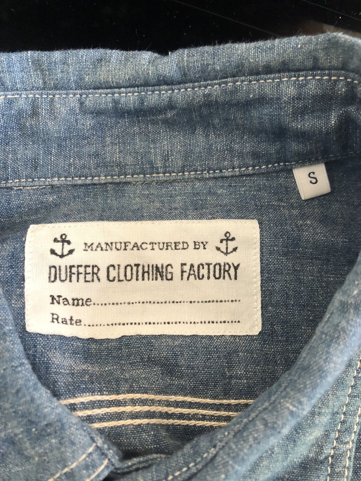 The Duffer of St.George Duffer Clothing Japan Cat Eyes Button Chambray Shirt Size US S / EU 44-46 / 1 - 12 Thumbnail