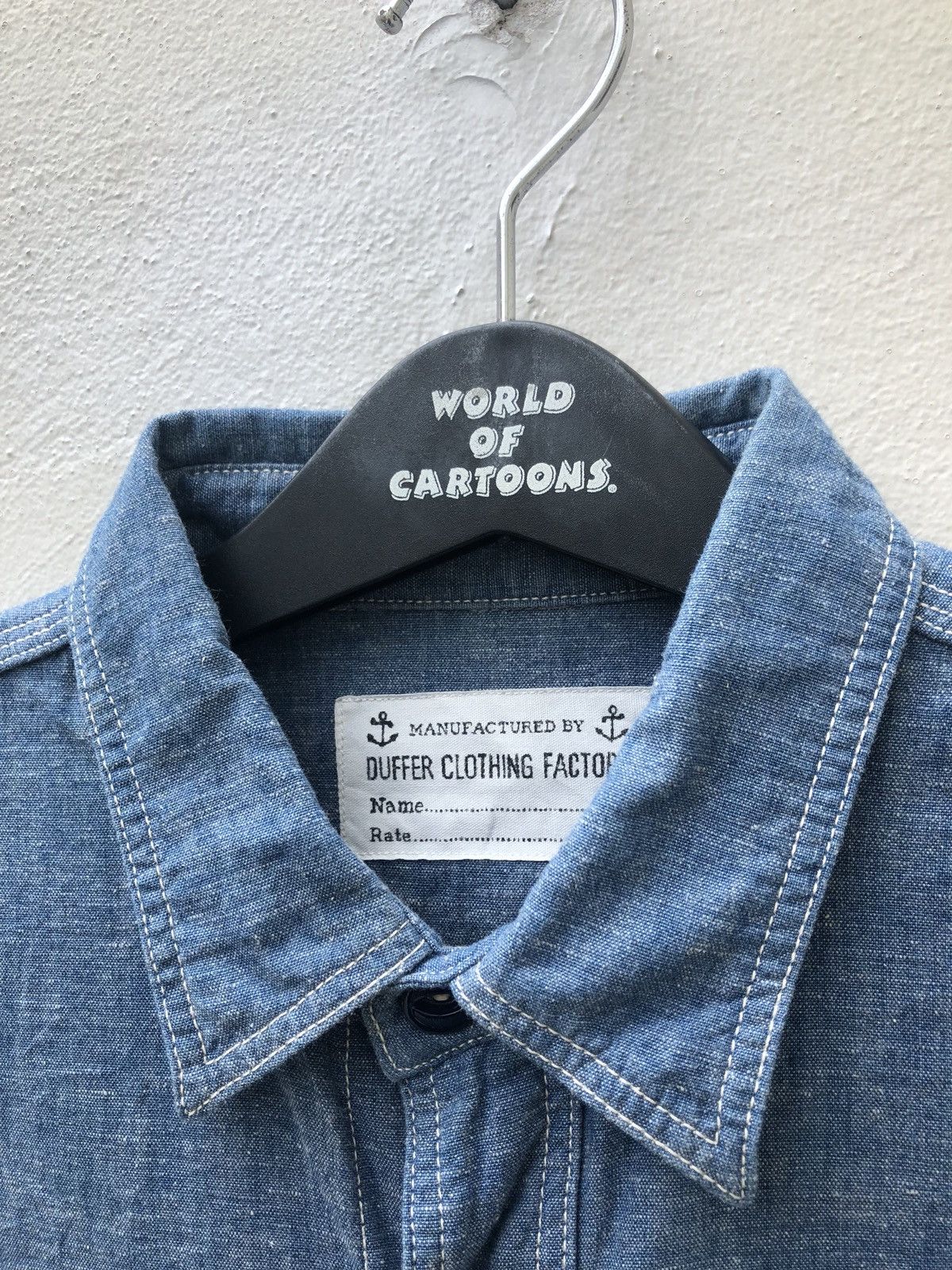 The Duffer of St.George Duffer Clothing Japan Cat Eyes Button Chambray Shirt Size US S / EU 44-46 / 1 - 10 Thumbnail