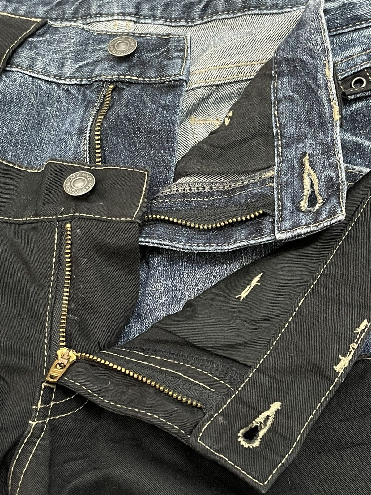 Hysteric Glamour × PPFM × Seditionaries PPFM Double Waist Denim Jeans Size US 32 / EU 48 - 6 Thumbnail
