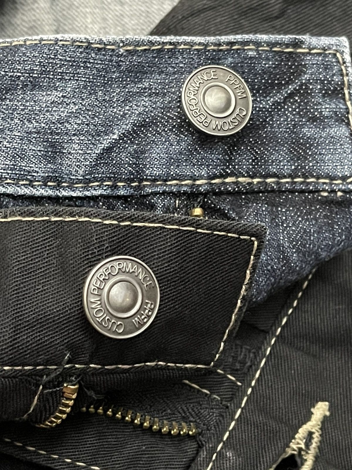 Hysteric Glamour × PPFM × Seditionaries PPFM Double Waist Denim Jeans Size US 32 / EU 48 - 7 Thumbnail