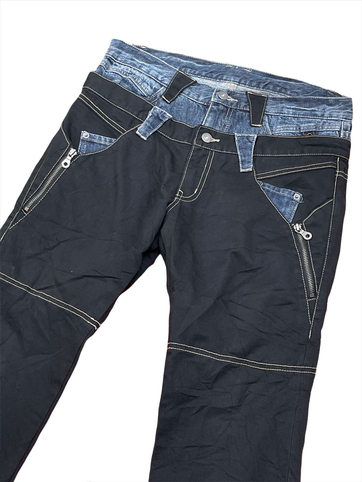 Hysteric Glamour × PPFM × Seditionaries PPFM Double Waist Denim Jeans Size US 32 / EU 48 - 5 Thumbnail