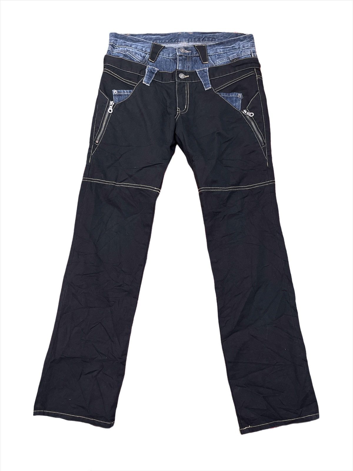 Hysteric Glamour × PPFM × Seditionaries PPFM Double Waist Denim Jeans Size US 32 / EU 48 - 3 Thumbnail