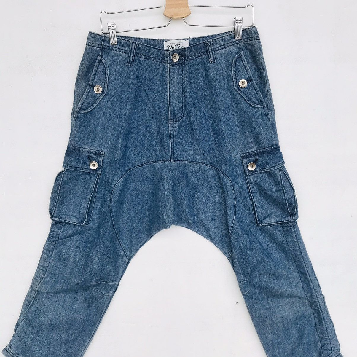 Japanese Brand Murayama japan 6pocket Kapital inspired ballow banding pant Size US 32 / EU 48 - 3 Thumbnail