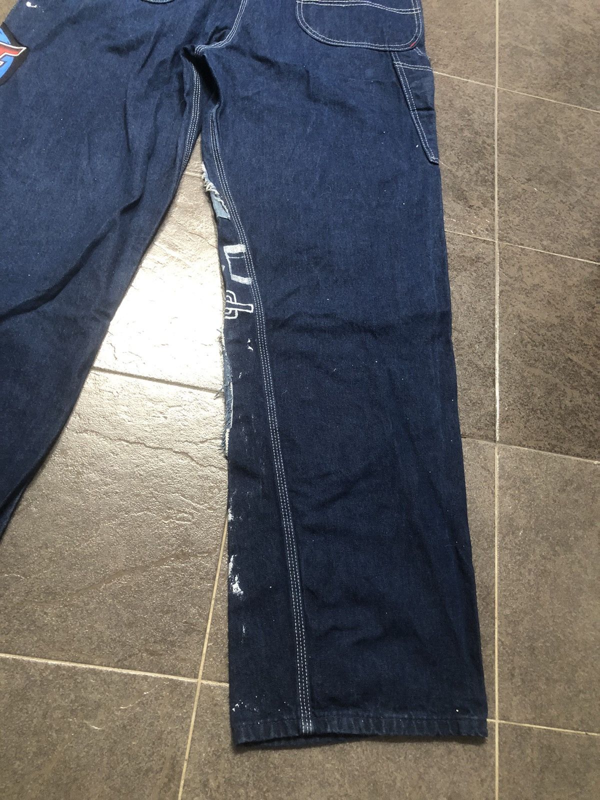 If Six Was Nine 🔥🔥🔥 Dickies Overall Custom Paints & Patches Size US 39 - 23 Thumbnail