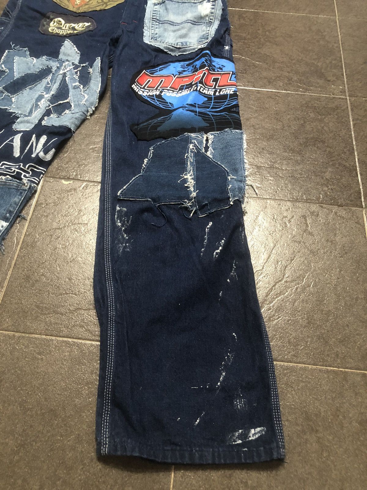 If Six Was Nine 🔥🔥🔥 Dickies Overall Custom Paints & Patches Size US 39 - 7 Thumbnail