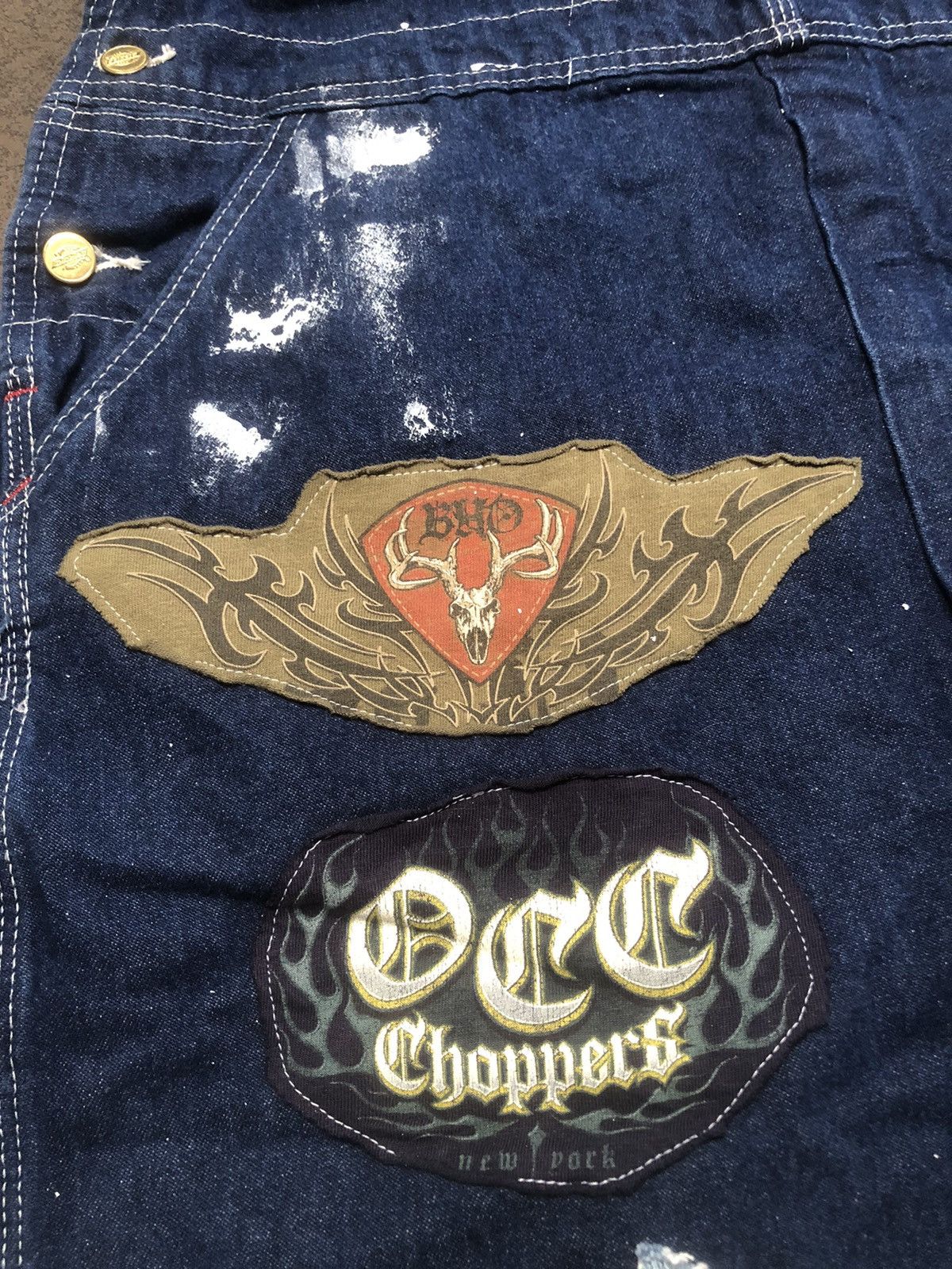 If Six Was Nine 🔥🔥🔥 Dickies Overall Custom Paints & Patches Size US 39 - 12 Thumbnail