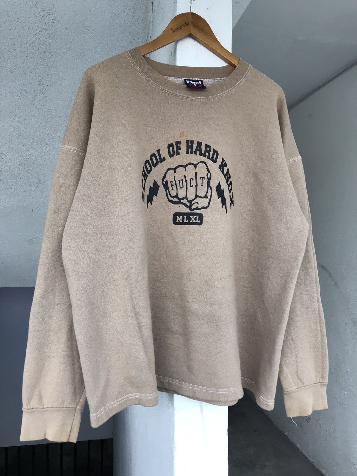 FUCT × Vintage 90s Fuct School Of Hard Knox Crewneck Size US XL / EU 56 / 4 - 2 Thumbnail