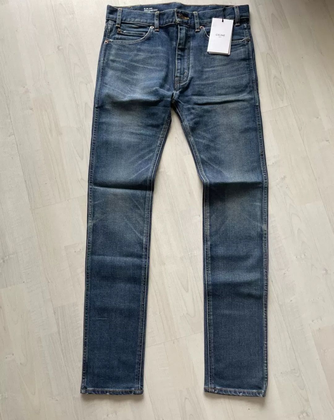 image of Celine By Hedi Slimane Sk005 Slim Jeans in Blue, Men's (Size 30)