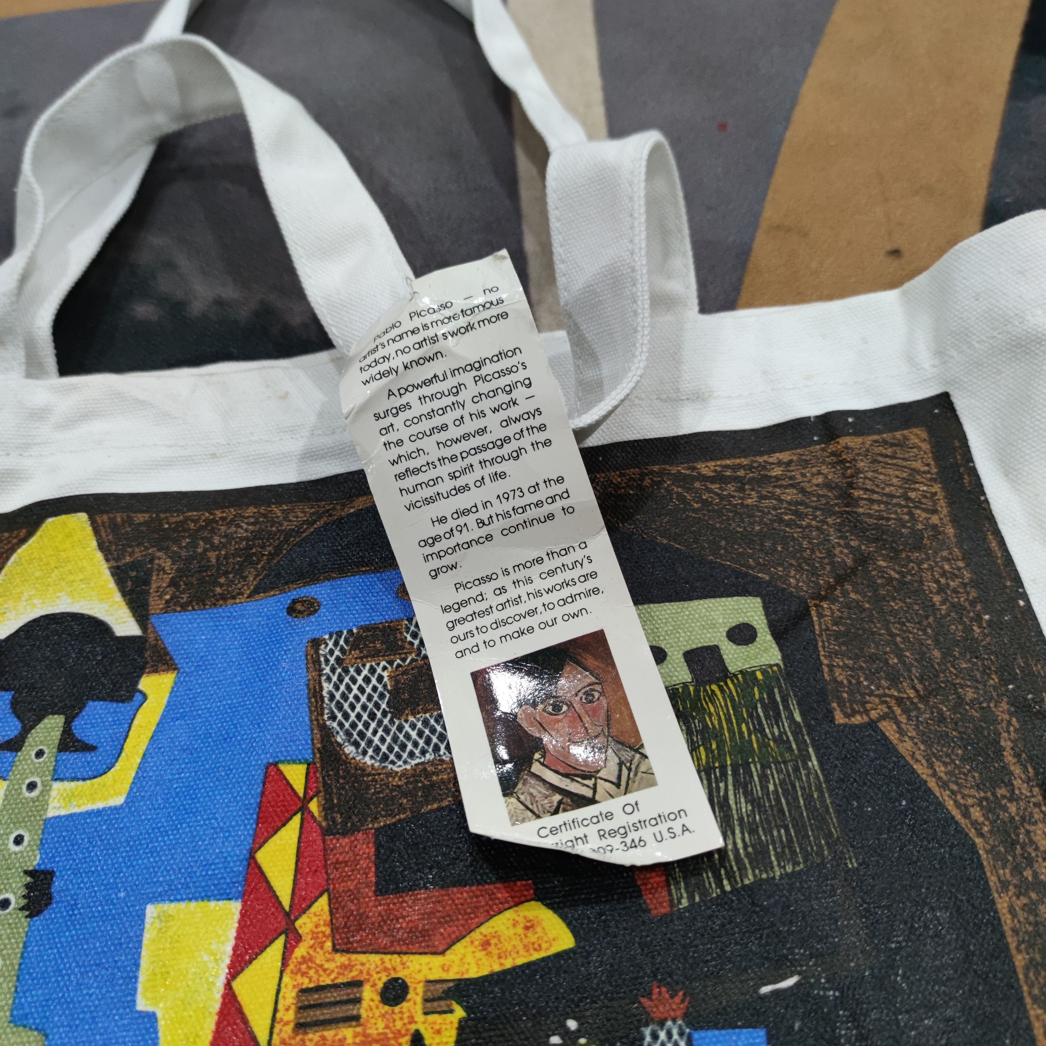 Vintage SUPER RARE VINTAGE ART NWT PICASSO TOTE BAG Size ONE SIZE - 7 Thumbnail