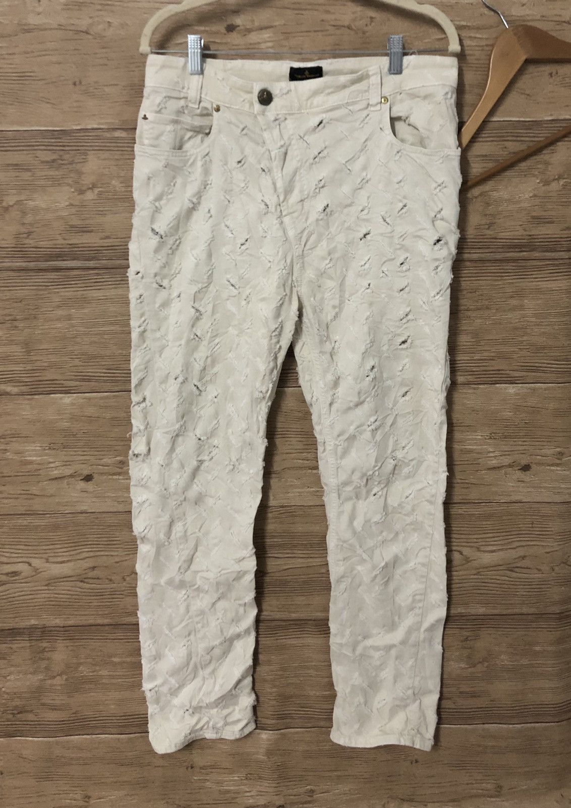 Designer × Vivienne Westwood Vivienne Westwood Anglomania Distressed Jeans Punk W31 L39 Size US 31 - 1 Thumbnail