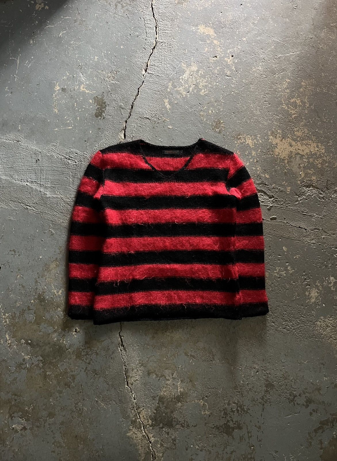 Undercover AW03 “ Paper Doll “ Punk Mohair Stripe Sweater