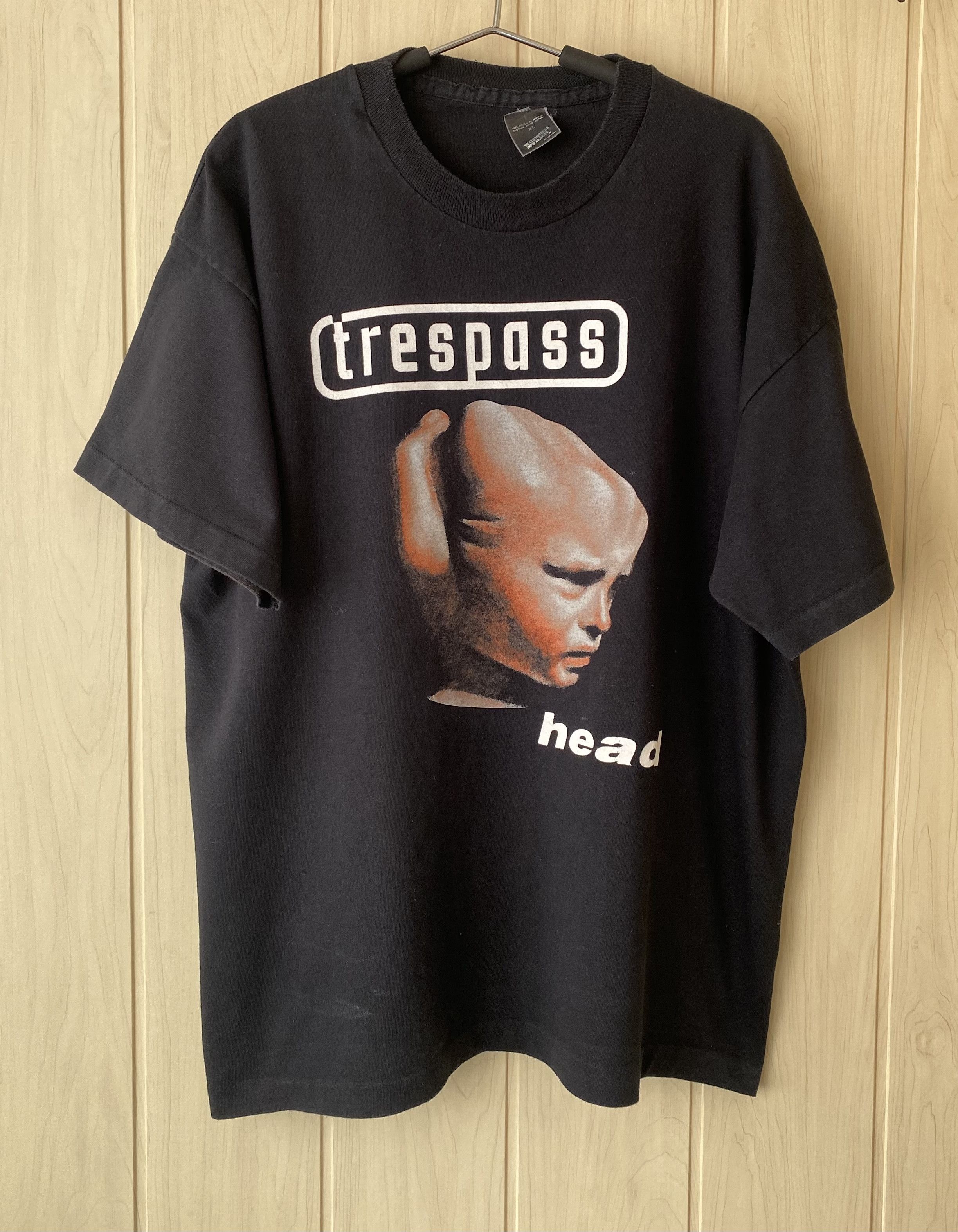 image of Band Tees x Rock T Shirt Vintage 1993 Trespass - Head I Do Not Say T-Shirt in Black, Men's (Size XL