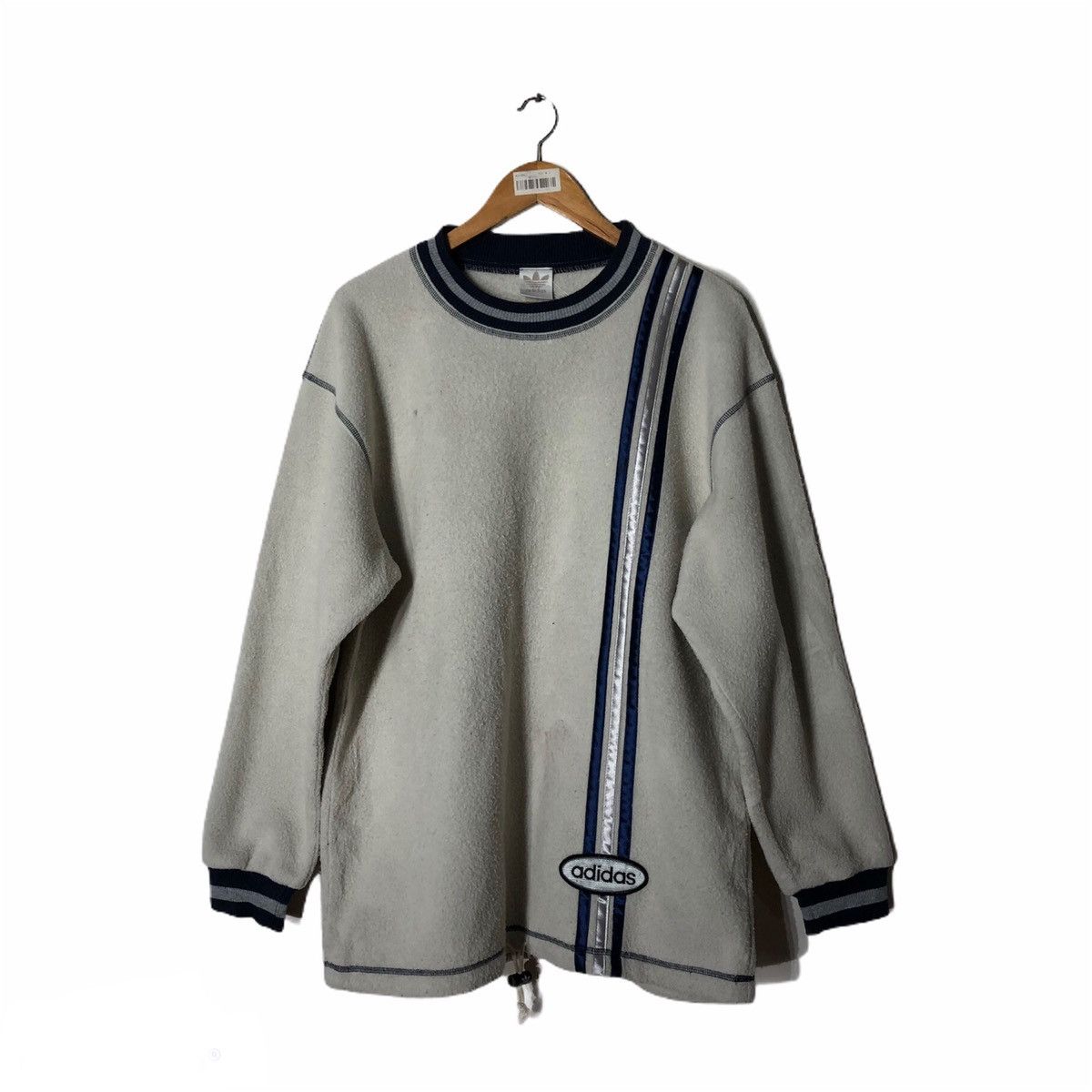 Adidas Vintage Adidas Sweatshirt Inspired by Band Tees Run DMC Size US L / EU 52-54 / 3 - 1 Thumbnail
