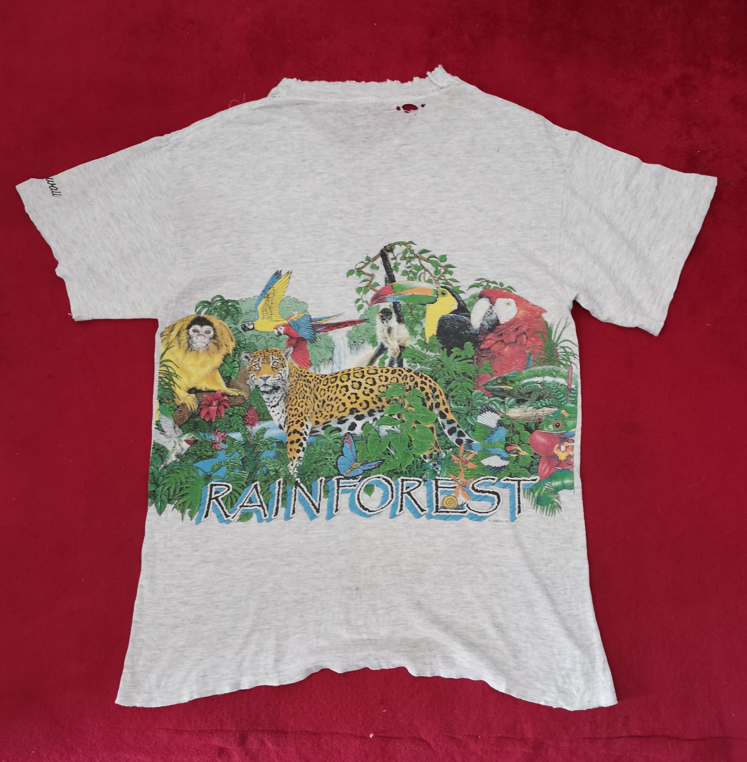 Habitat 💥1991 Vintage Habitat "Rain Forest" T-shirt Size US M / EU 48-50 / 2 - 2 Thumbnail