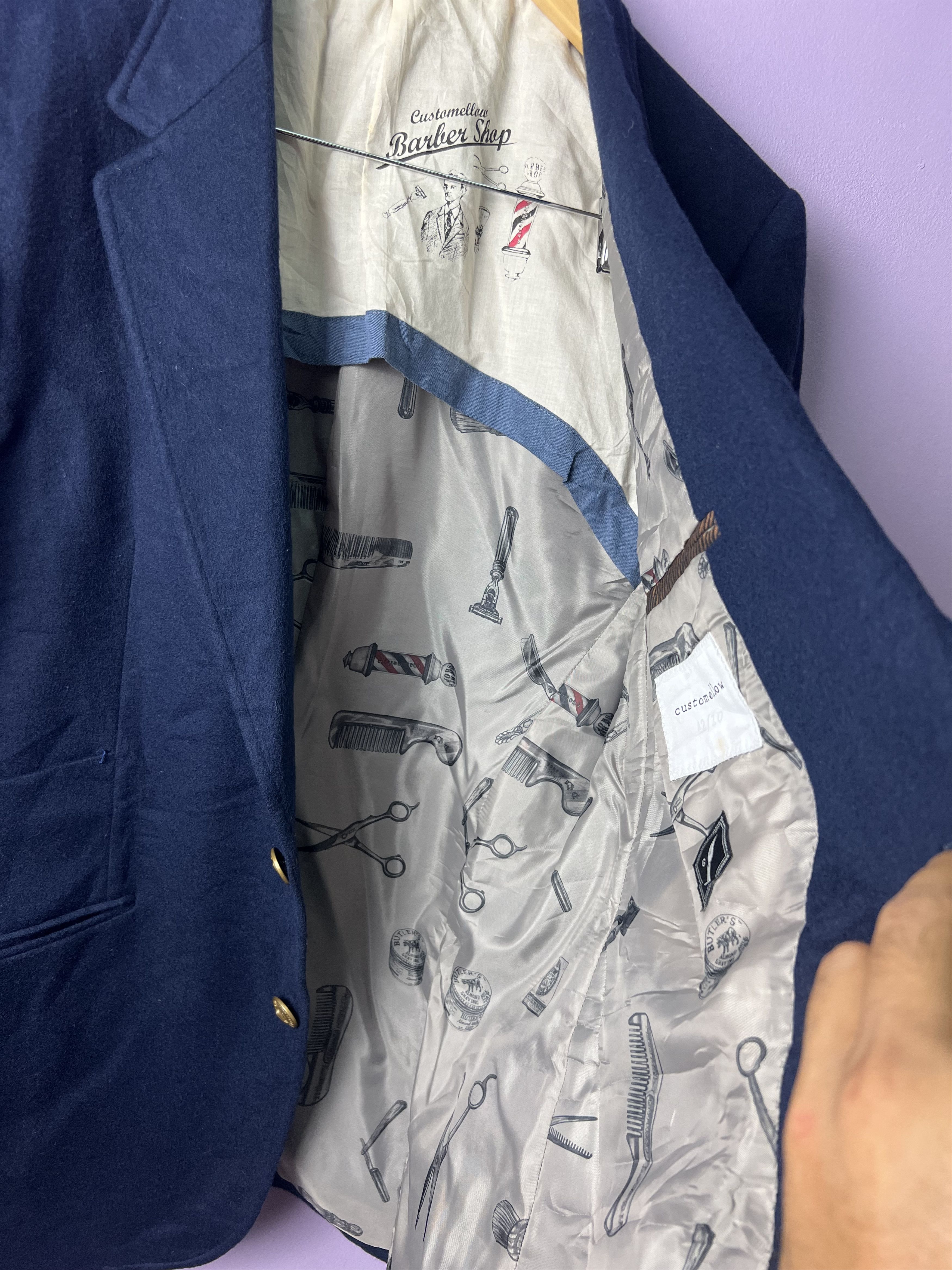 Japanese Brand 🔥Vintage Customellow Barber Shop Casual Blazers Size US S / EU 44-46 / 1 - 8 Thumbnail