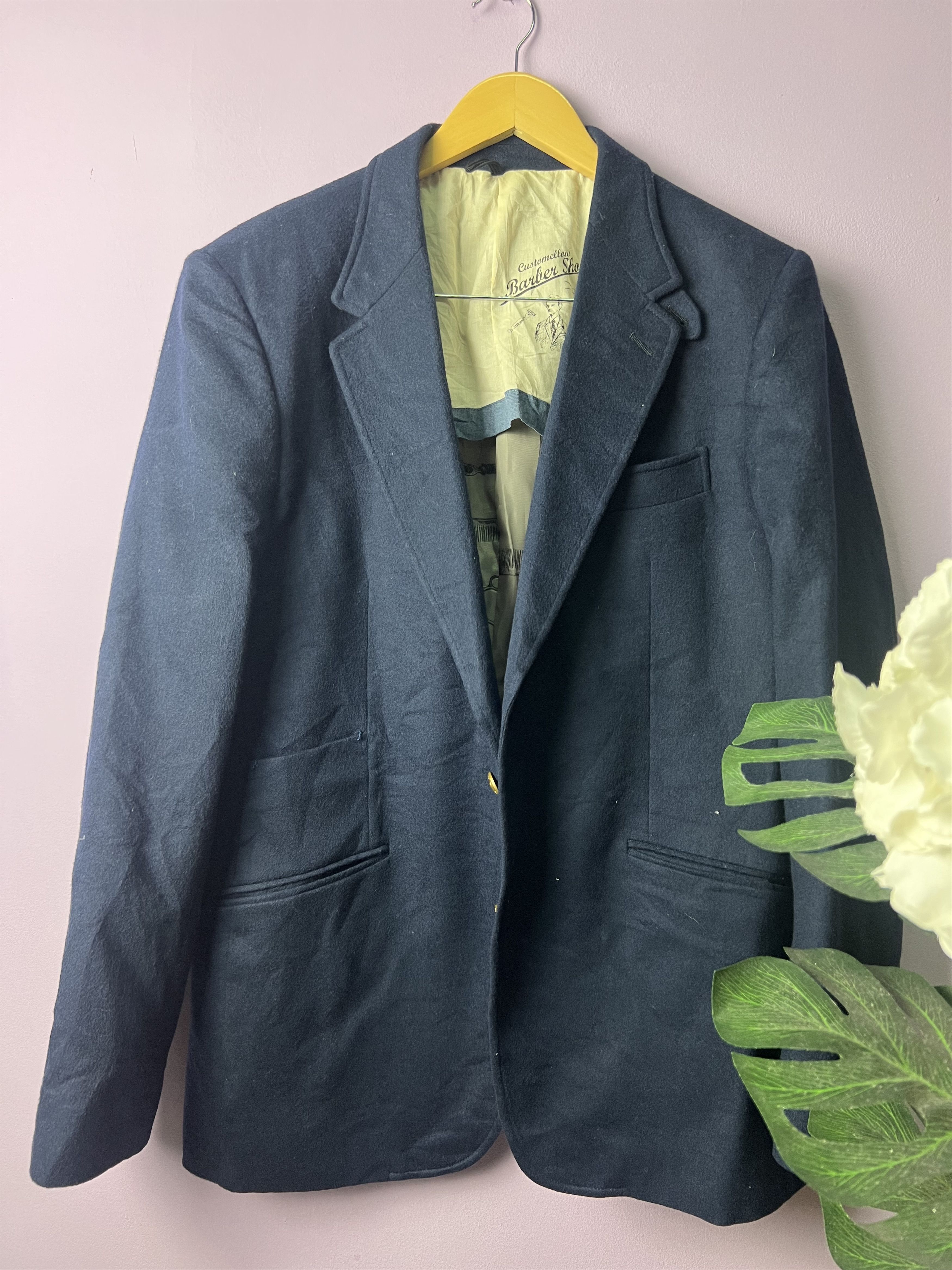 Japanese Brand 🔥Vintage Customellow Barber Shop Casual Blazers Size US S / EU 44-46 / 1 - 2 Thumbnail