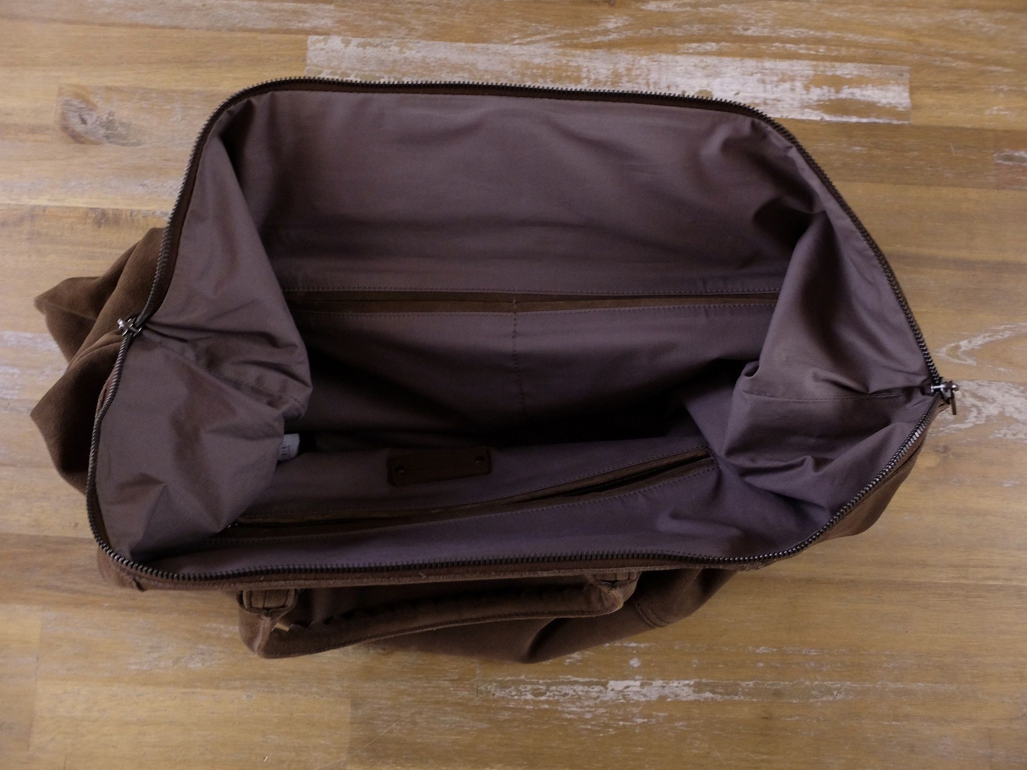 Bottega Veneta BOTTEGA VENETA brown suede holdall bag intrecciato details Size ONE SIZE - 7 Thumbnail
