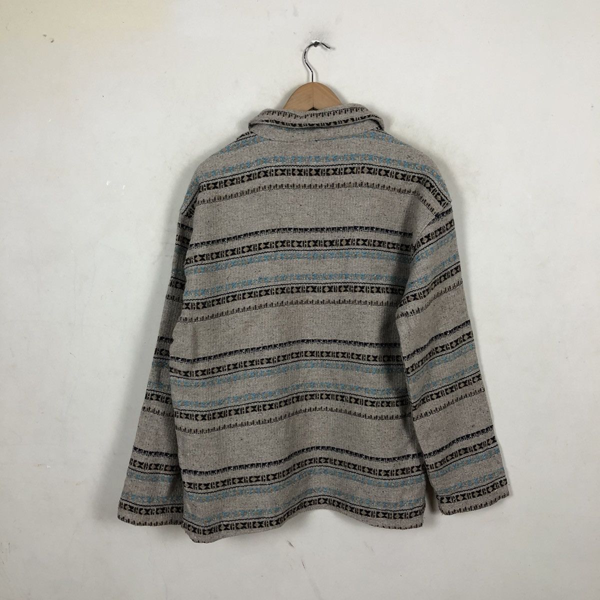 Japanese Brand 🔥VINTAGE WOOL JACKET PULL OVER NATIVE NAVAJO AZTEC KAPITAL Size US L / EU 52-54 / 3 - 7 Thumbnail