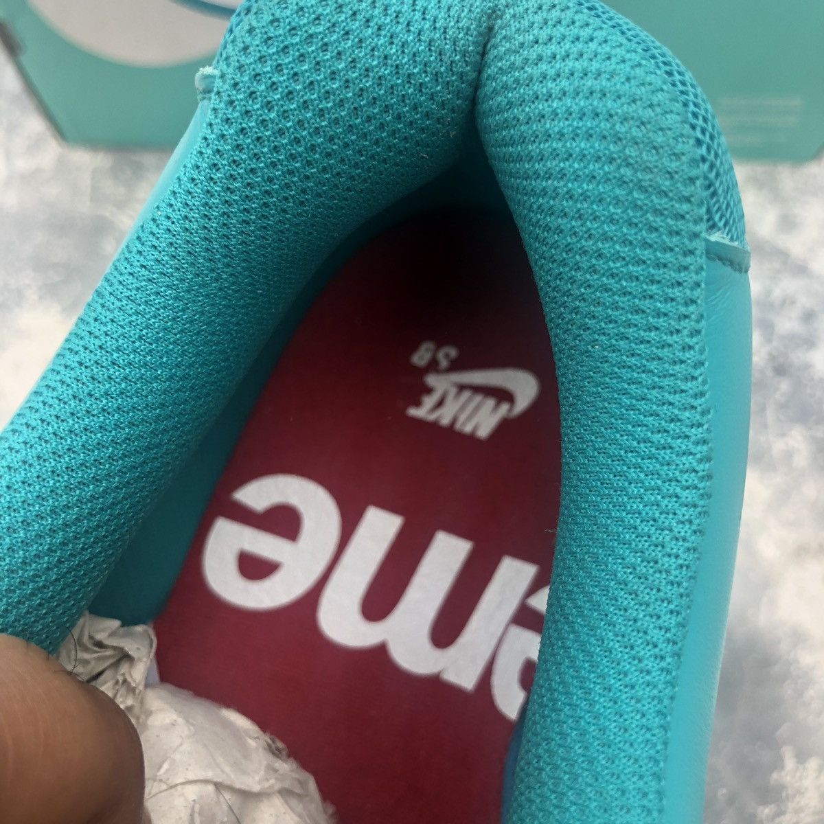 Nike × Supreme Supreme x Air Force 2 Low Teal 2017 Size US 11 / EU 44 - 10 Thumbnail