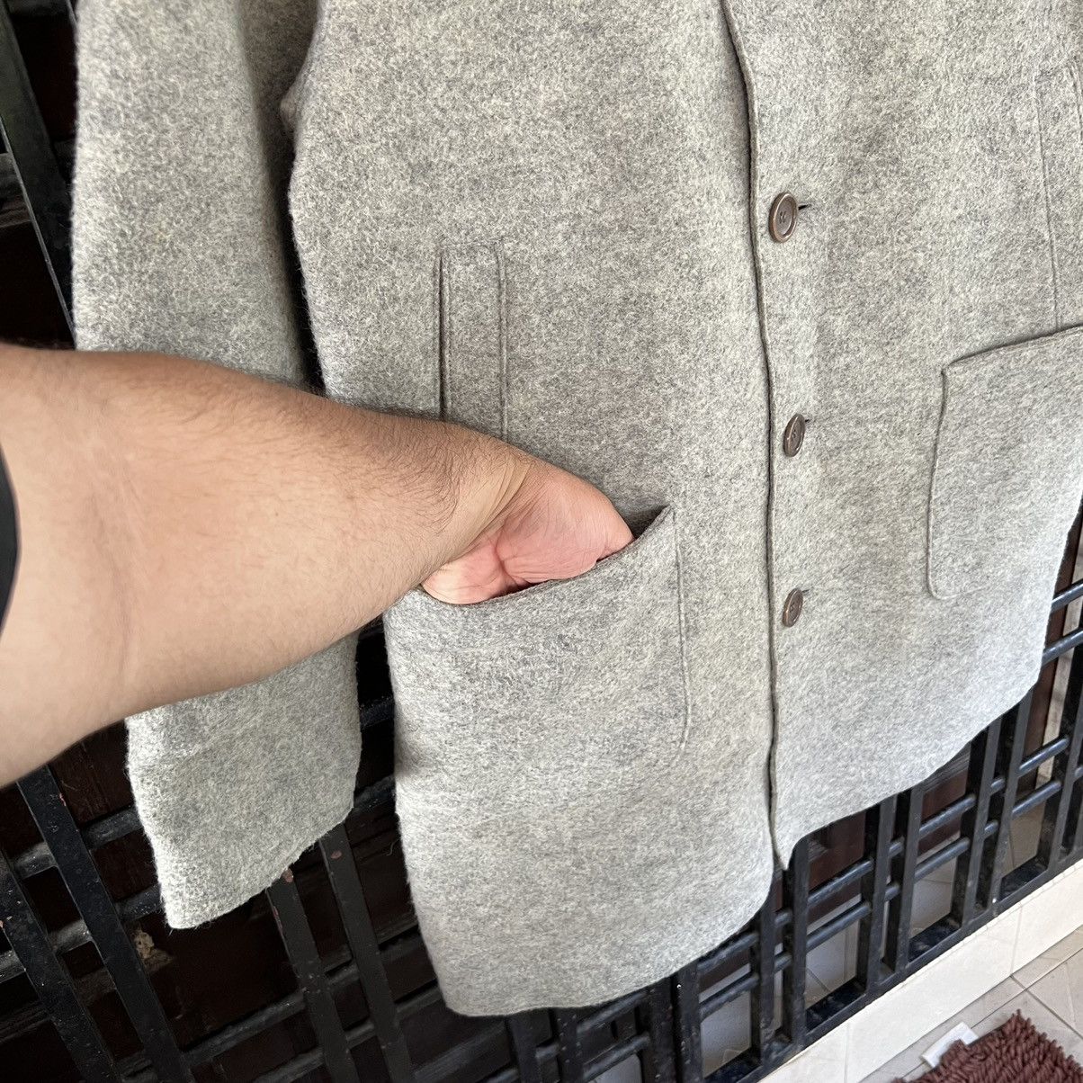 Vintage WOOL JACKET HERMAN & SONS INTERNATIONAL MADE IN ITALY Size US M / EU 48-50 / 2 - 4 Thumbnail